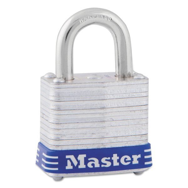 4-Pin Tumbler Lock, Laminated Steel Body, 1 1/8
